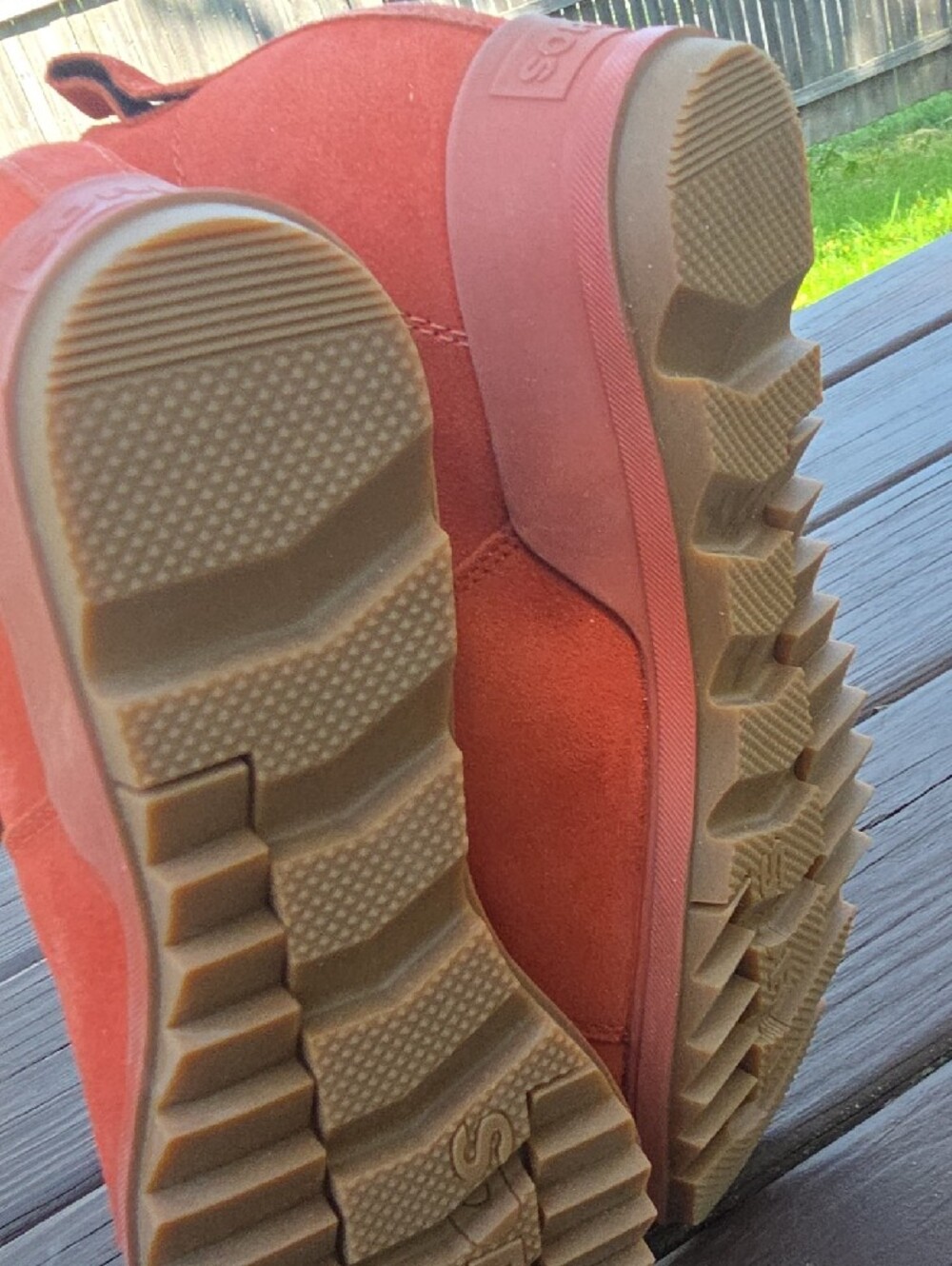 Sorel Women's Rust Orange Suede Chelsea Ankle Boots, Size 9 - Picture 7 of 7